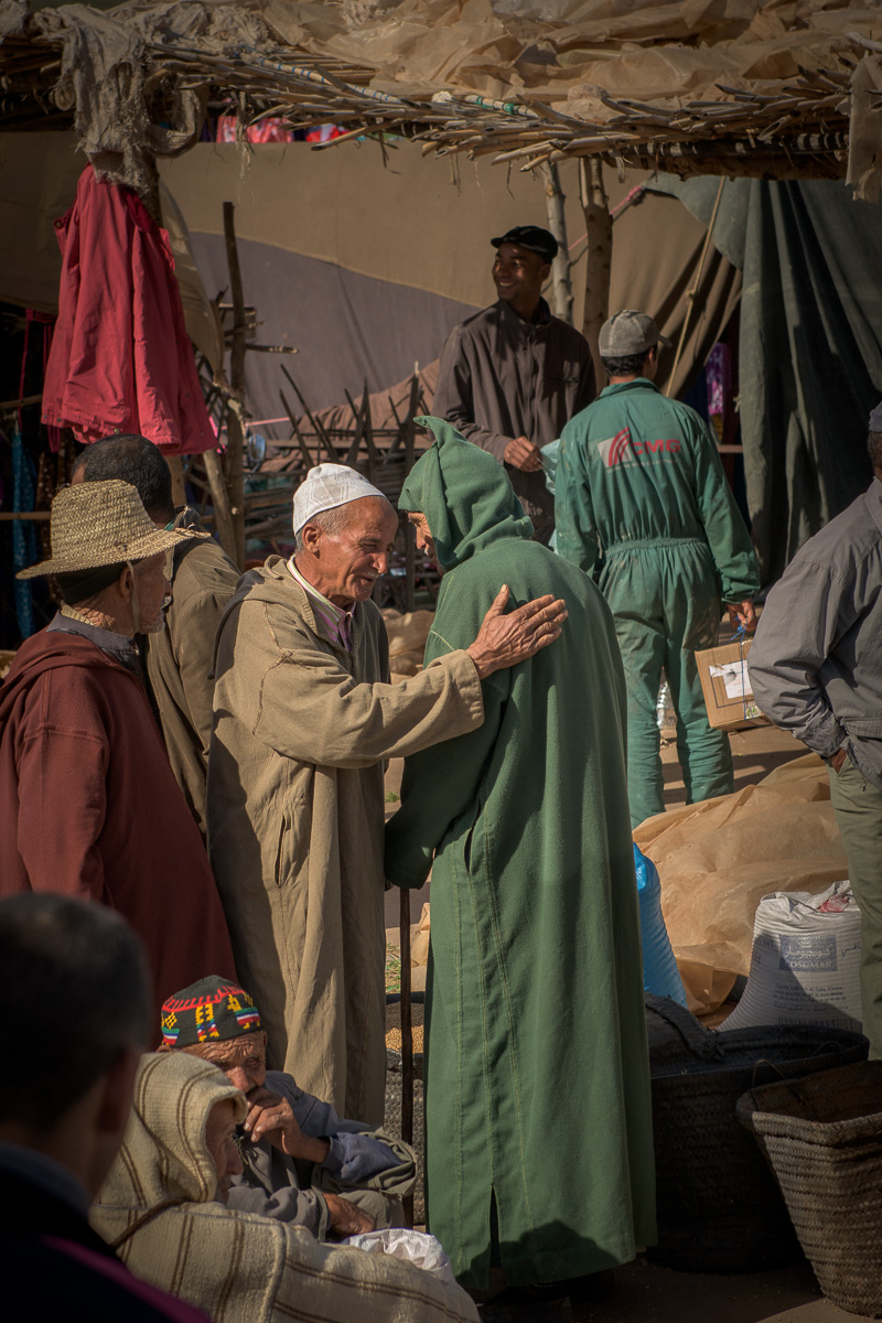 Rural Moroccan village market 