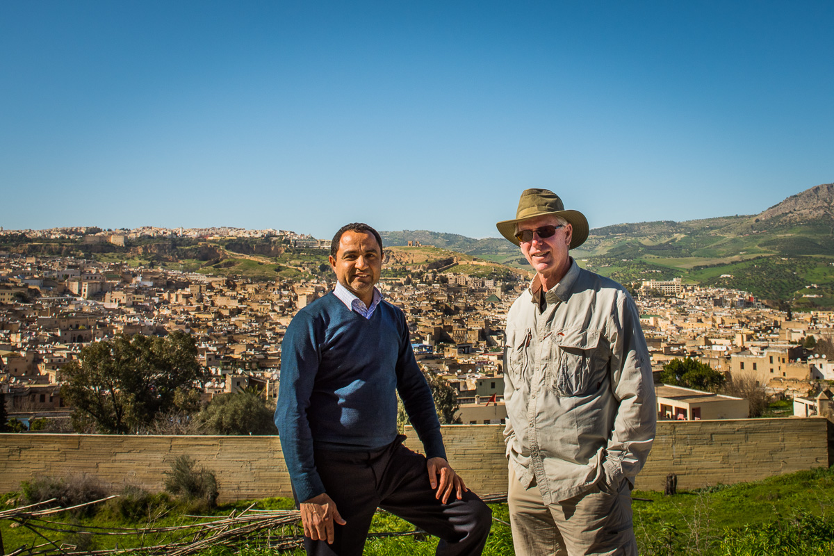 Lewis and our private guide throughout our visit to Morocco, Mohamed Zahidi